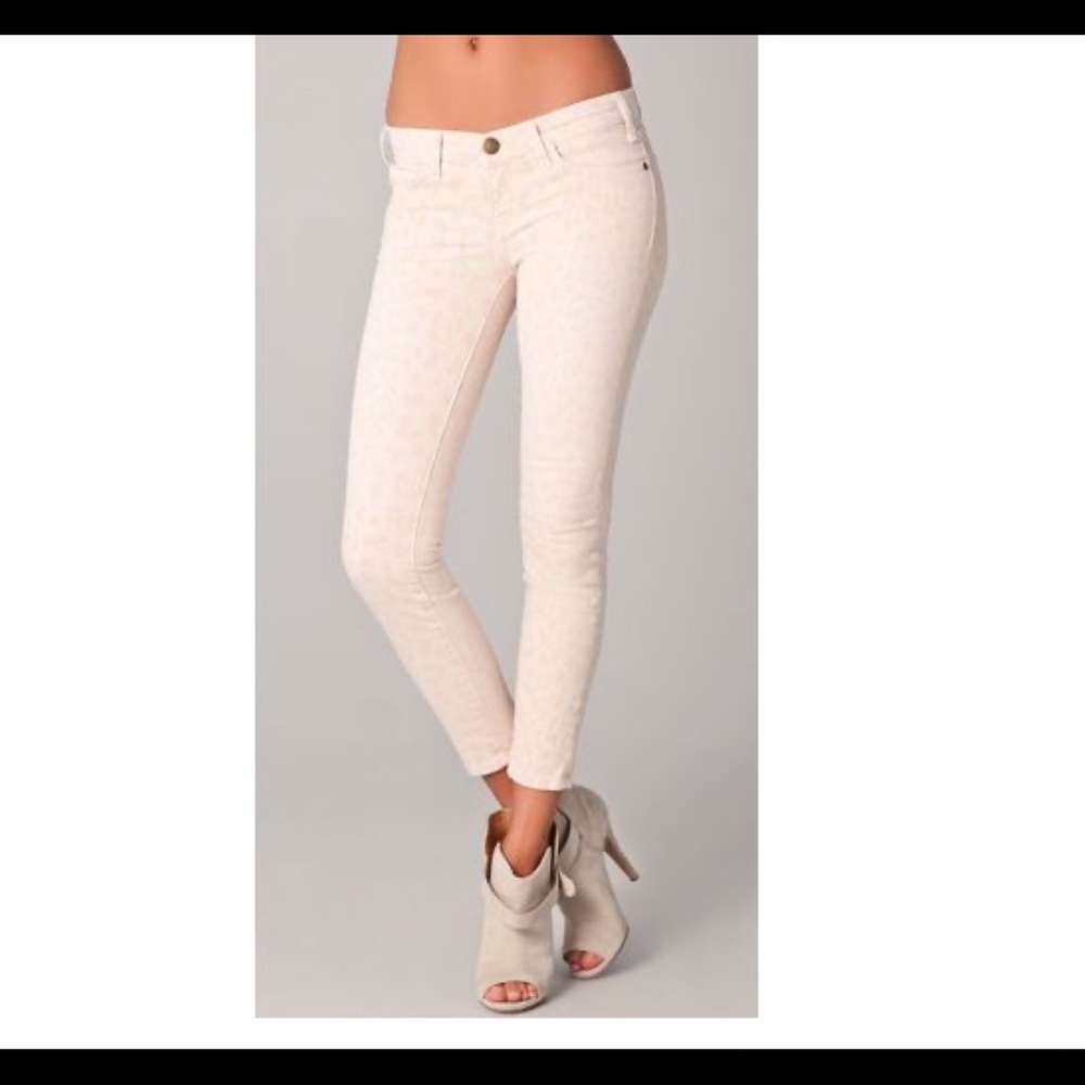 Current/Elliot Pink Cheetah Jeans
